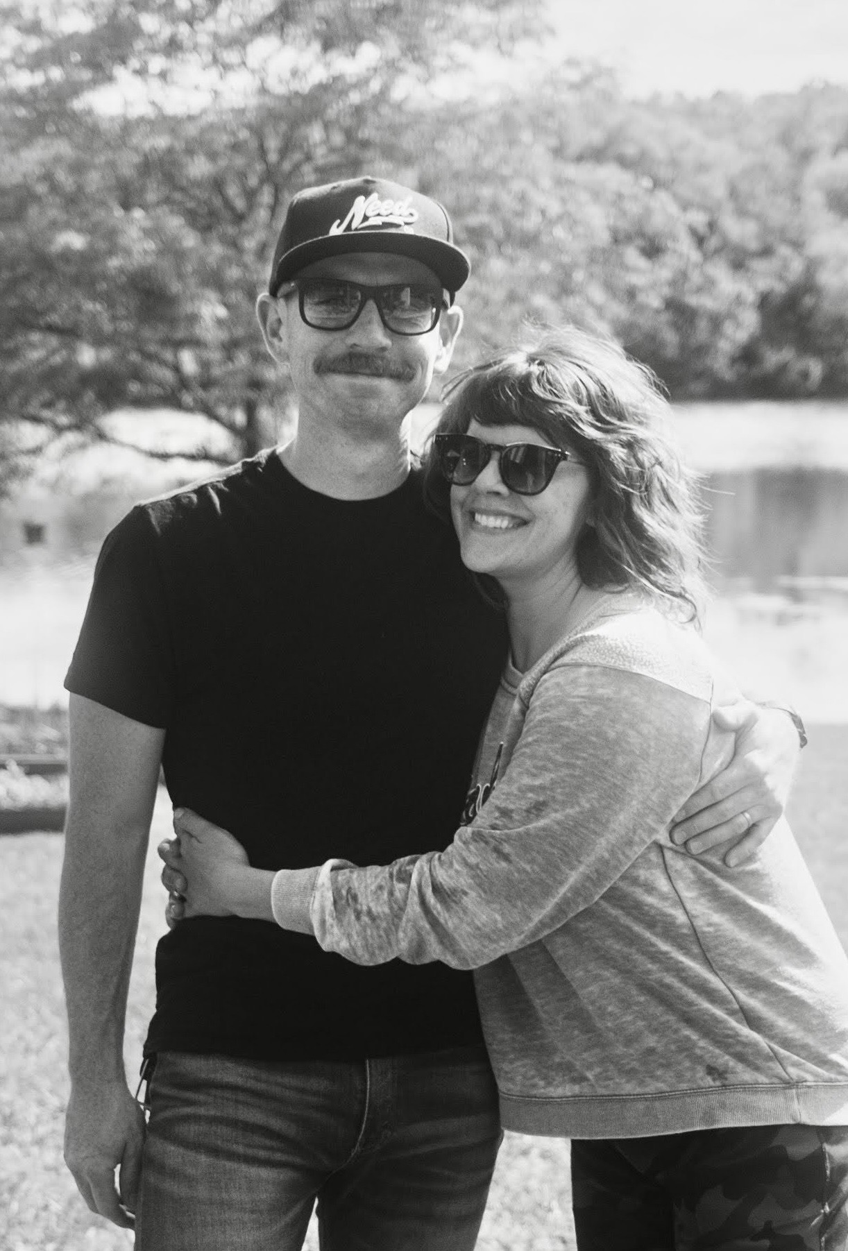Rusty Wright with his wife, Lizzie